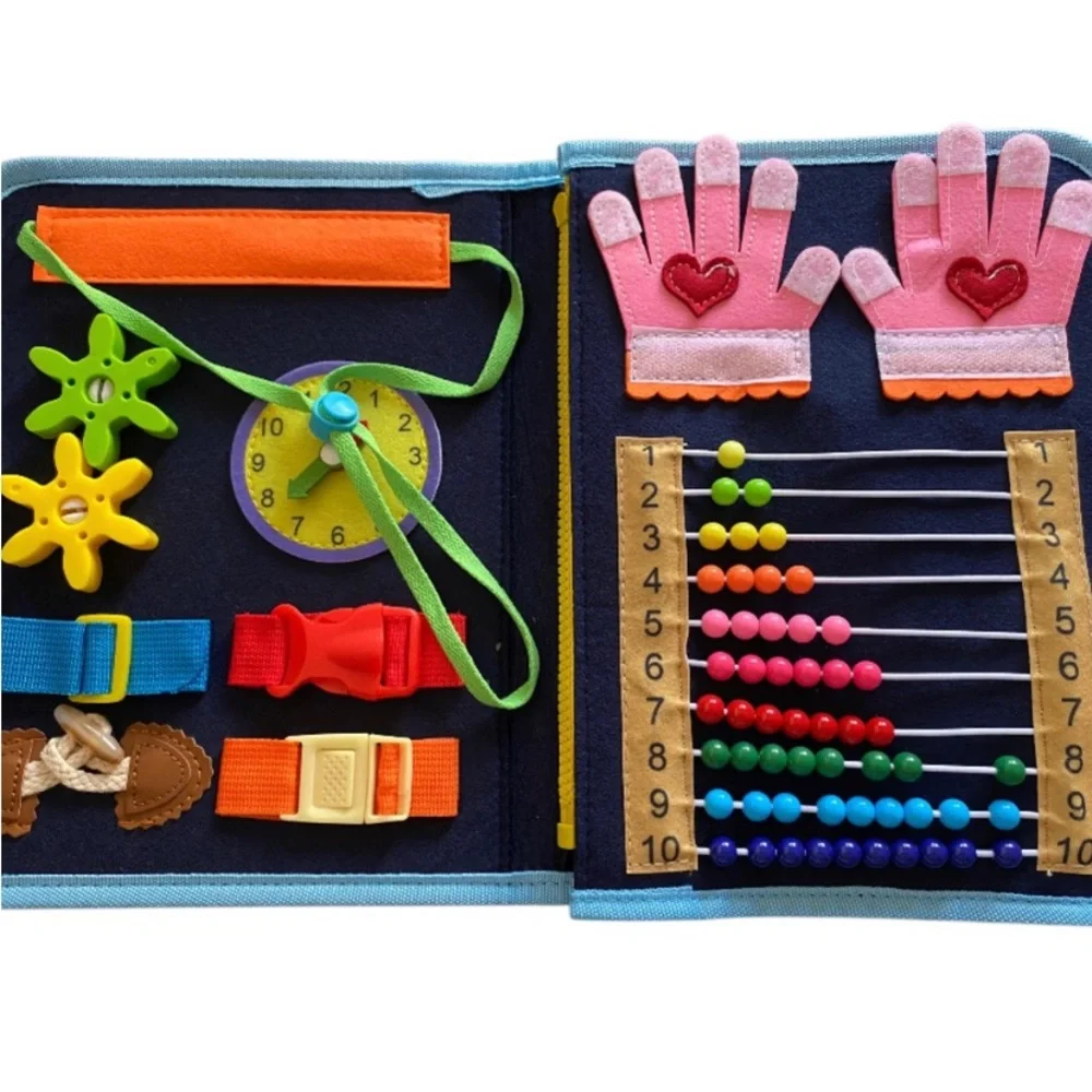 BUTORY Kids Busy Board Early Educational Activity Board For Children Age 3+